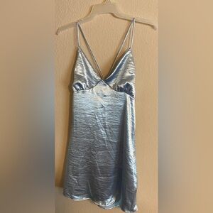 Rue21 Blue Satin Dress